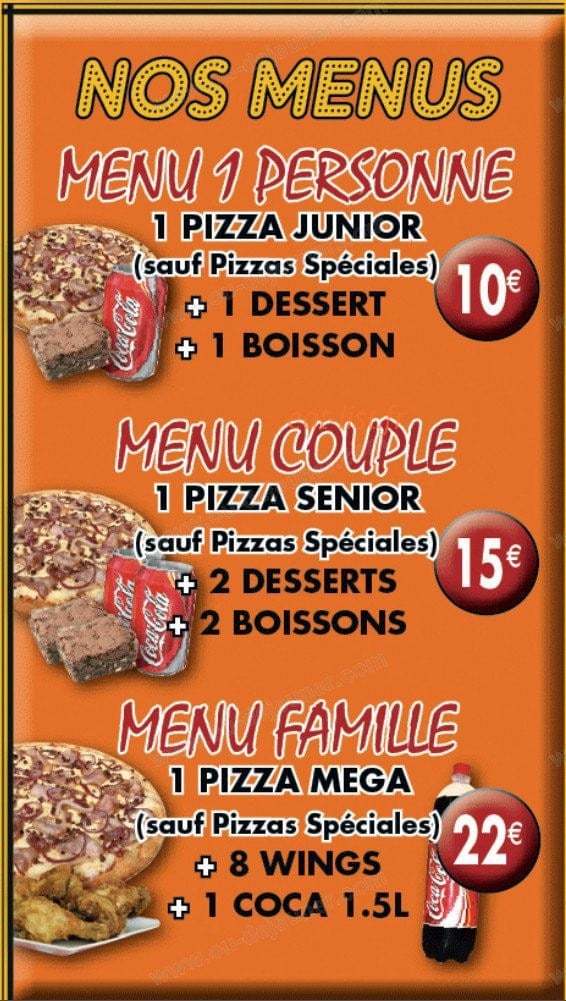 Charlety Pizza — carte page 14