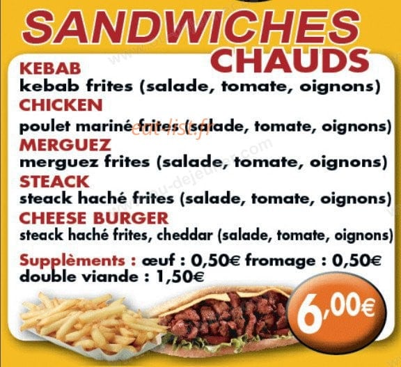 Charlety Pizza — carte page 8