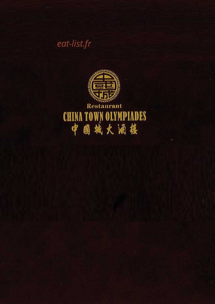 China Town Olympiades — carte page 1