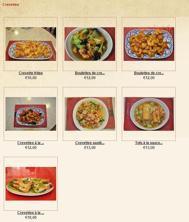 Délices du Shandong — carte page 5