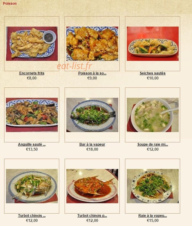Délices du Shandong — carte page 4