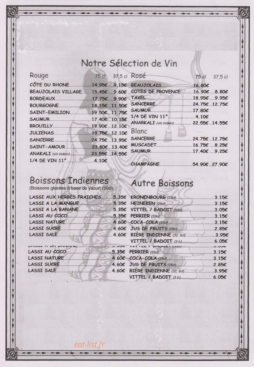 Dip Tandoori — carte page 5