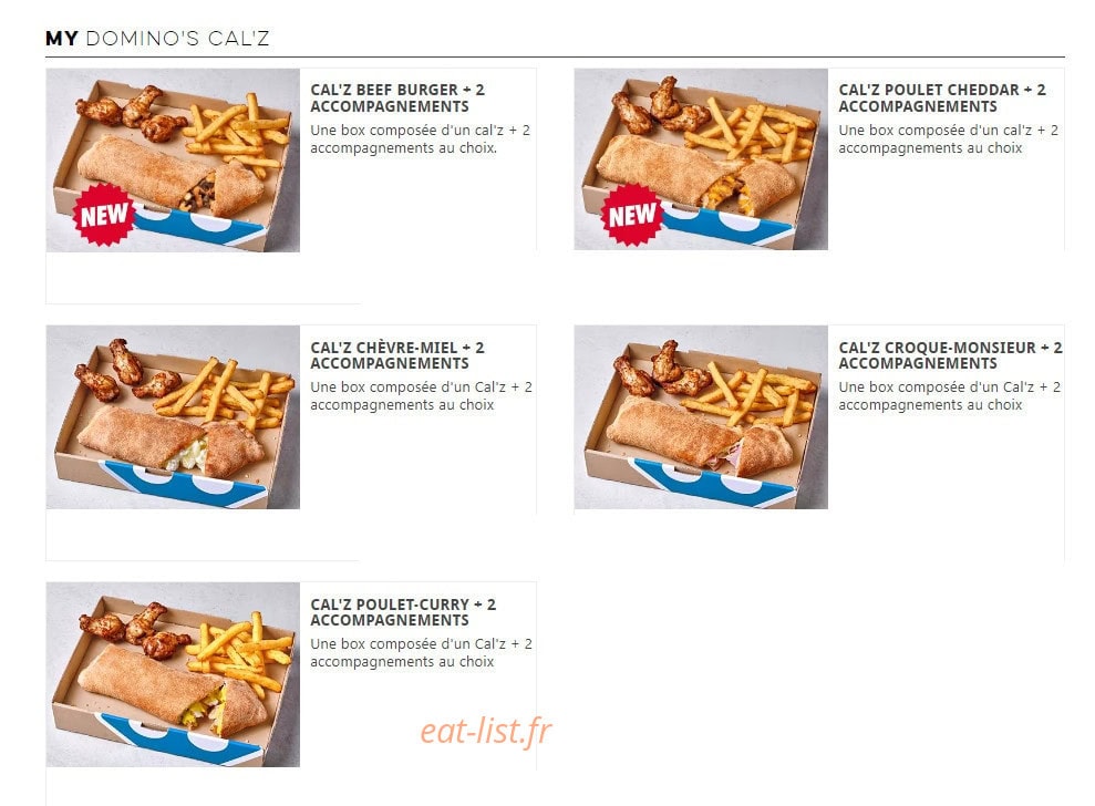 Domino's — carte page 6