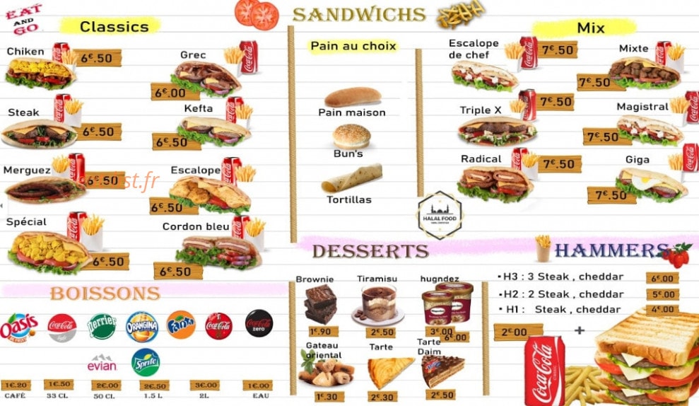 Eat and Go — carte page 4