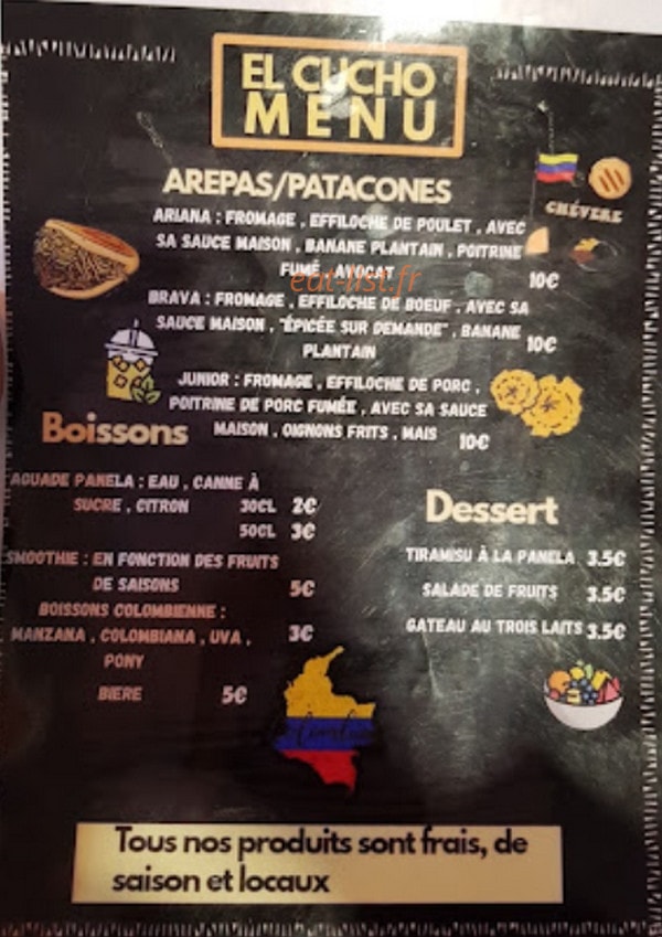 El Cucho — carte page 1