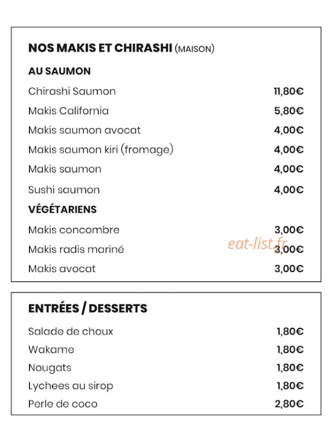 Encore Un Bol — carte page 2