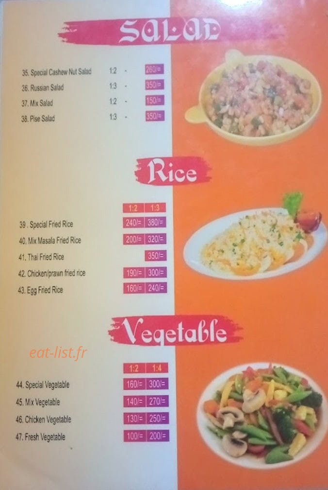 Fast food — carte page 4