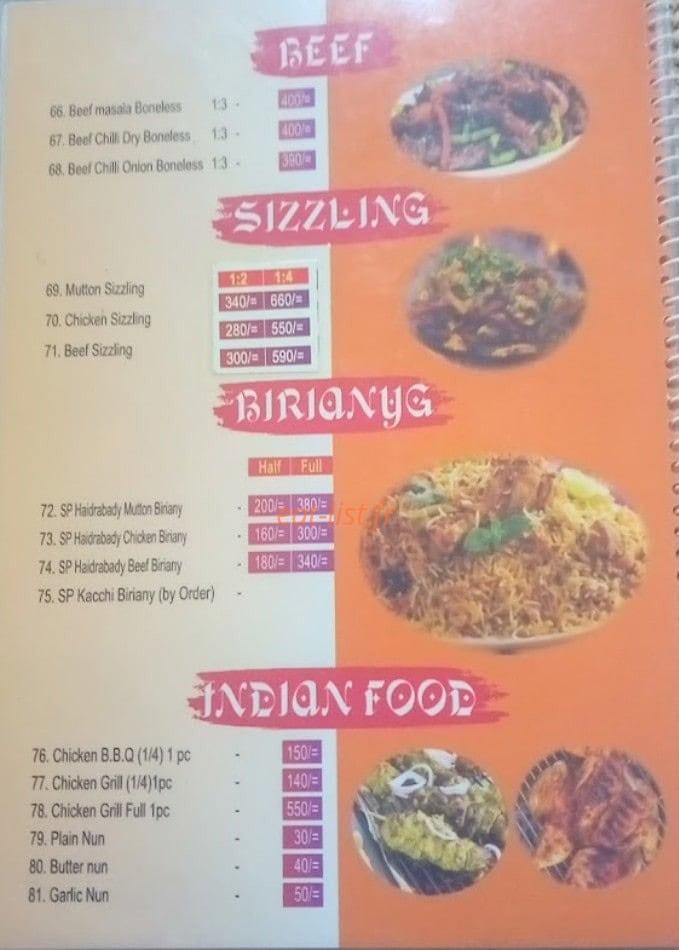 Fast food — carte page 5