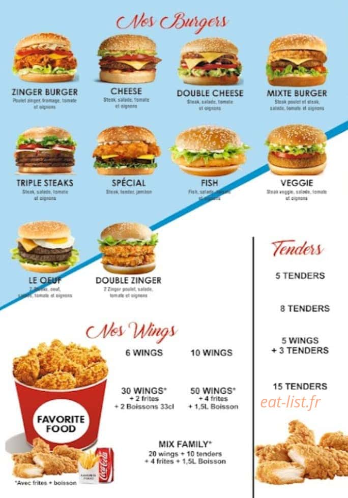 Favorite Taste — carte page 3