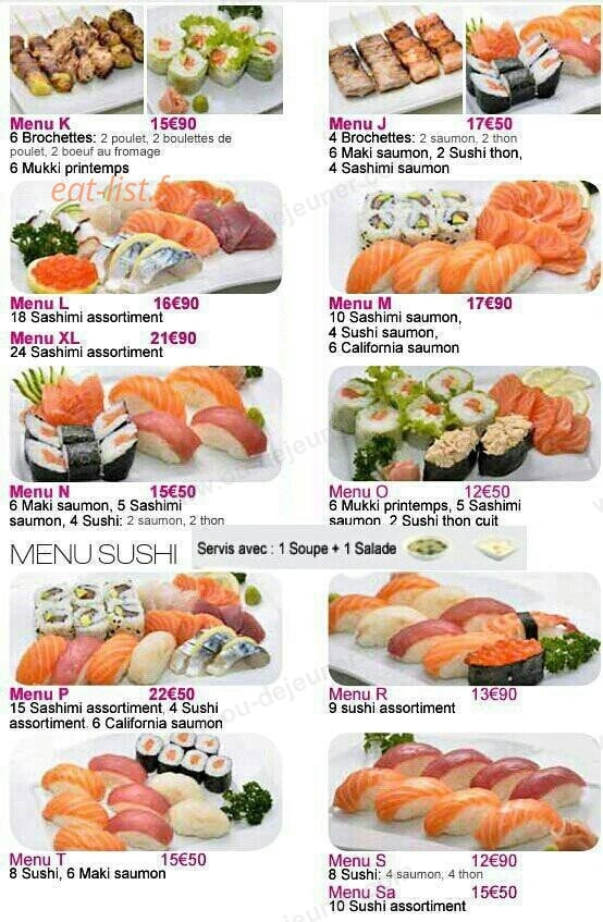 Fuku sushi — carte page 9