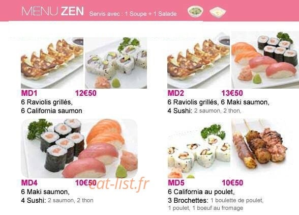 Fuku sushi — carte page 5
