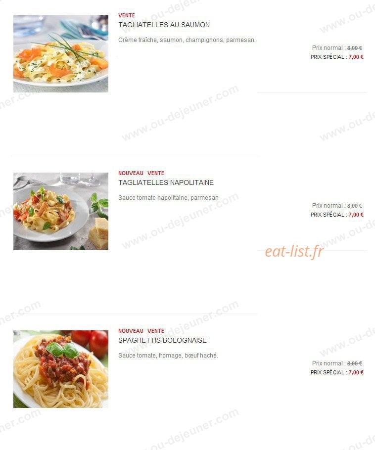 Gobigob's — carte page 8
