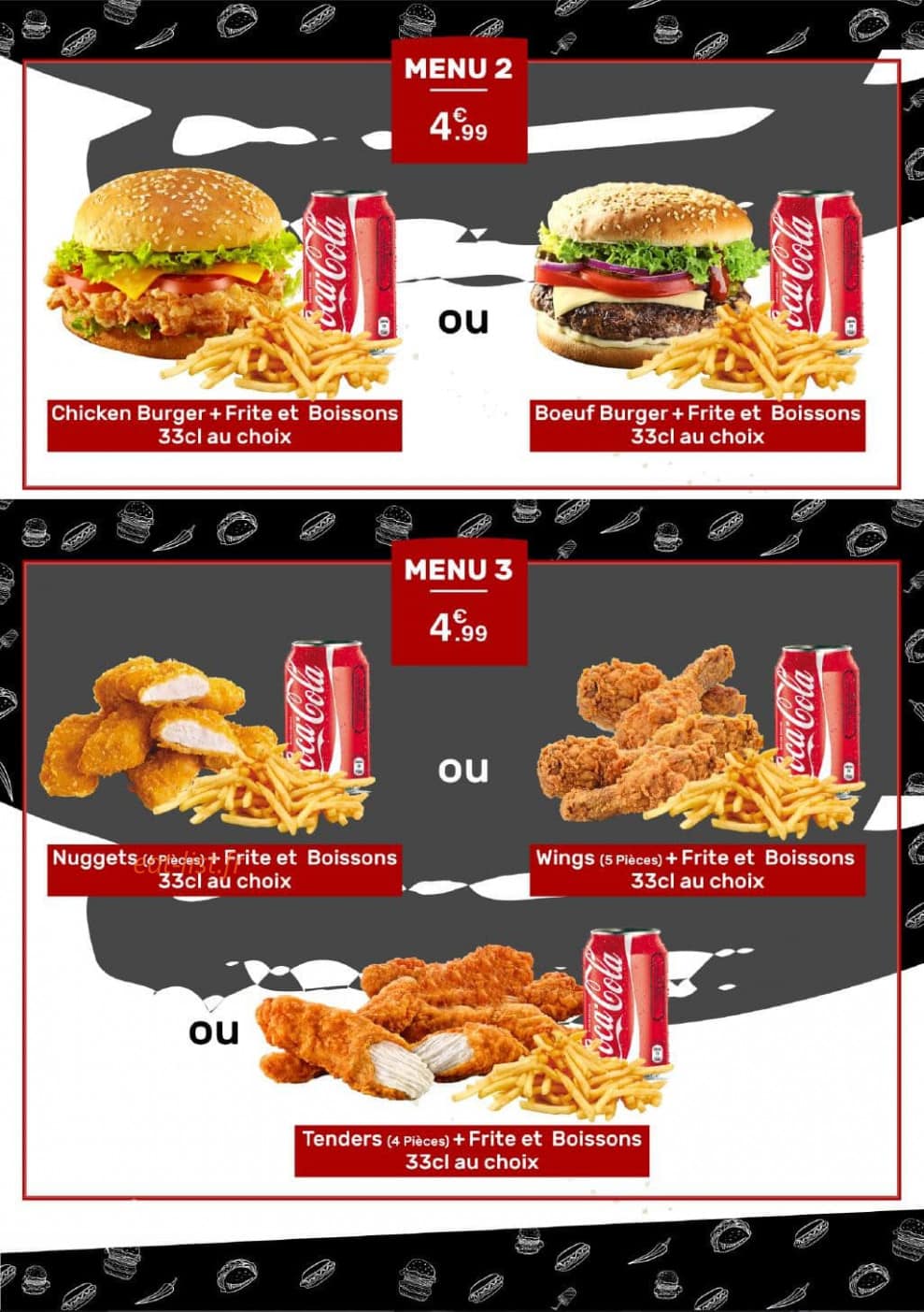 Golden Fried Chicken — carte page 4