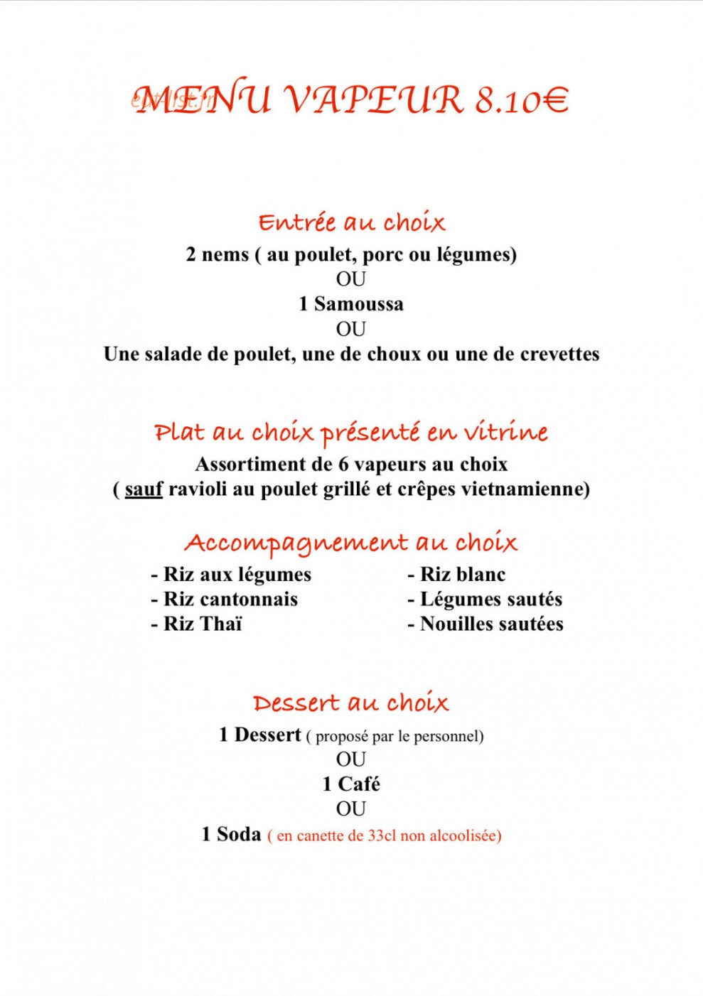 Gourmet gourmand — carte page 2