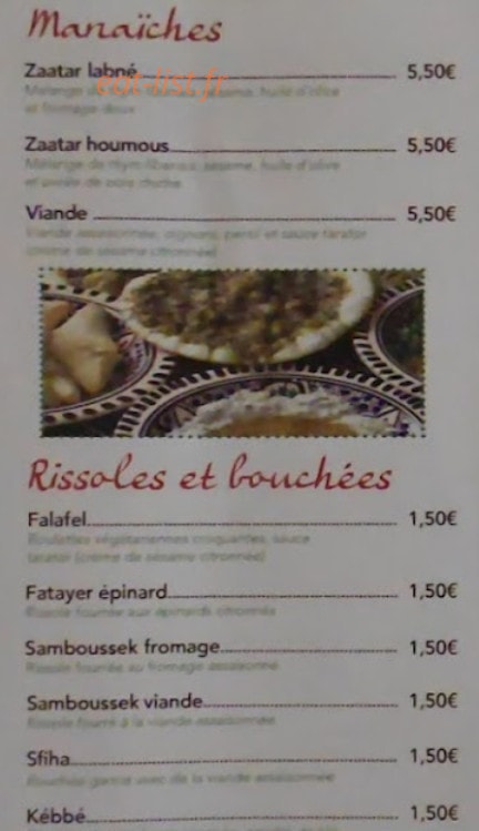 Hala Chez Jad — carte page 3