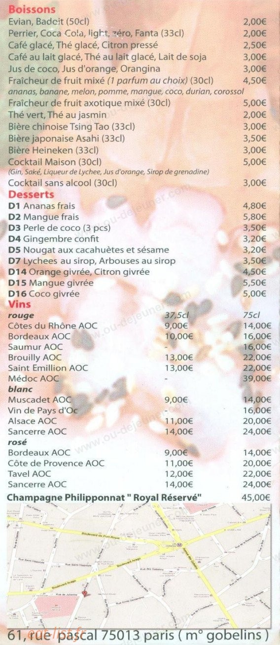 Ishin Sushi — carte page 6