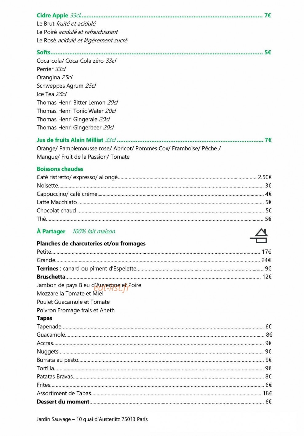 Jardin Sauvage — carte page 2