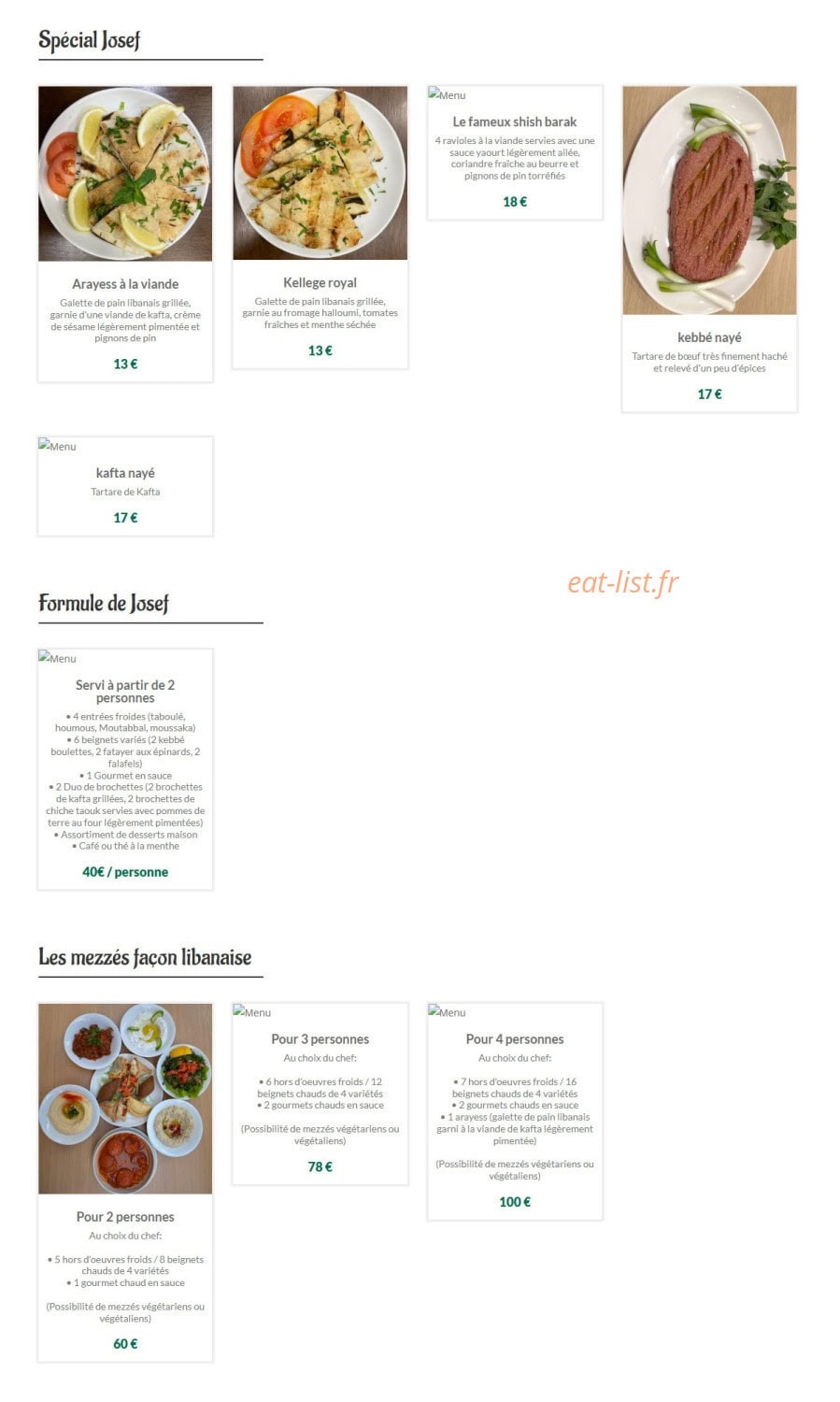 Josef — carte page 3