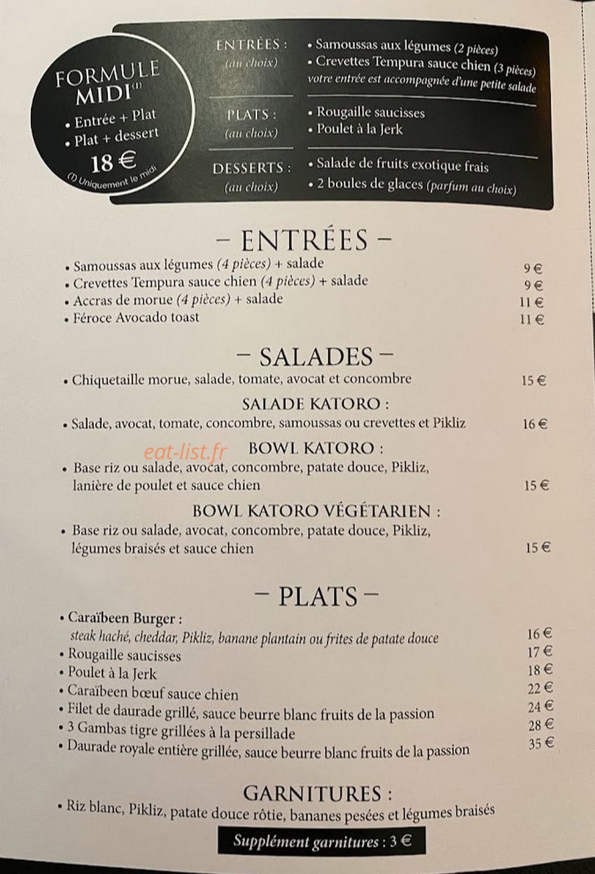 Katoro — carte page 1
