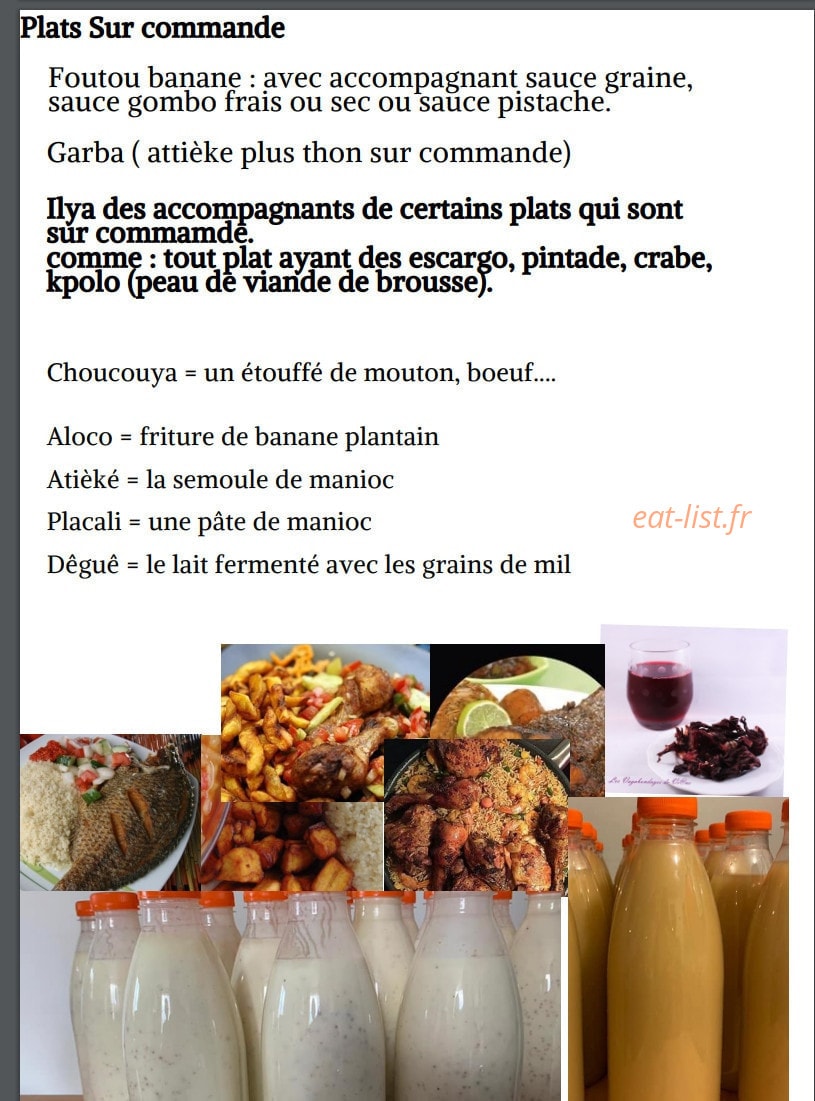 kpindo Food — carte page 7