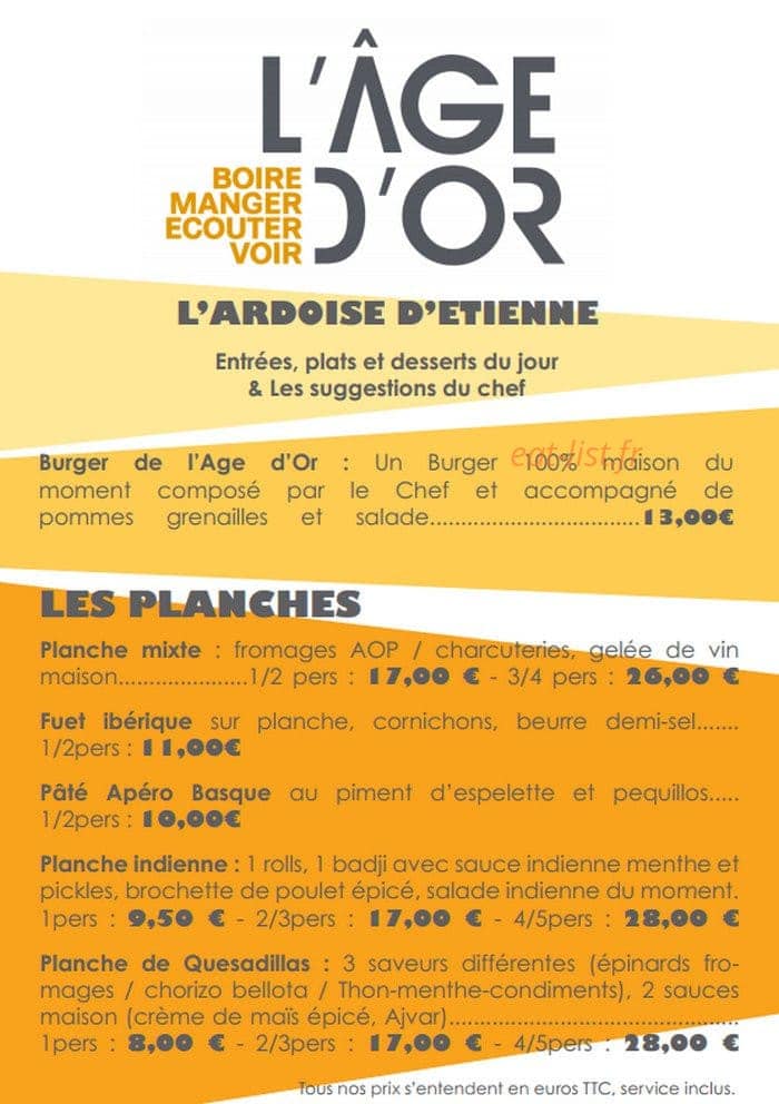 L'Age d'Or — carte page 1