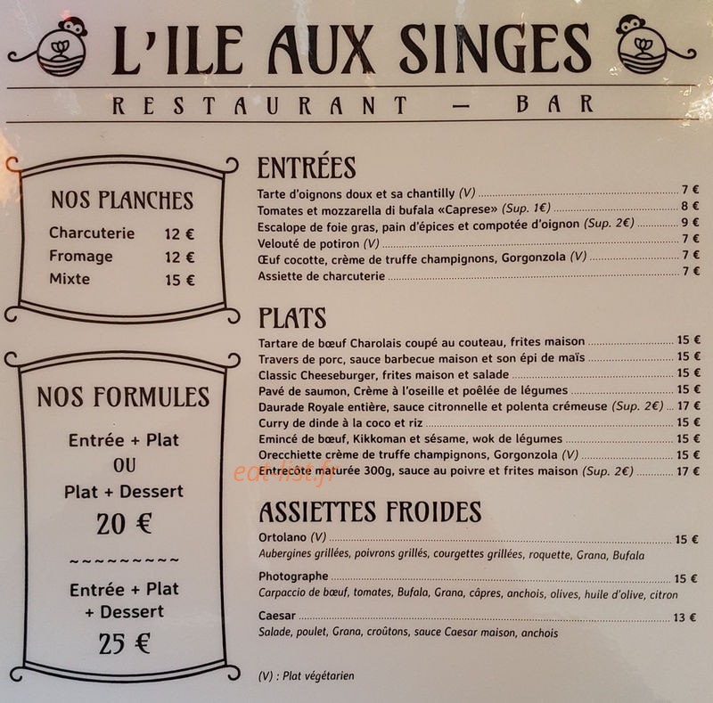 L'Île Aux Singes — carte page 1