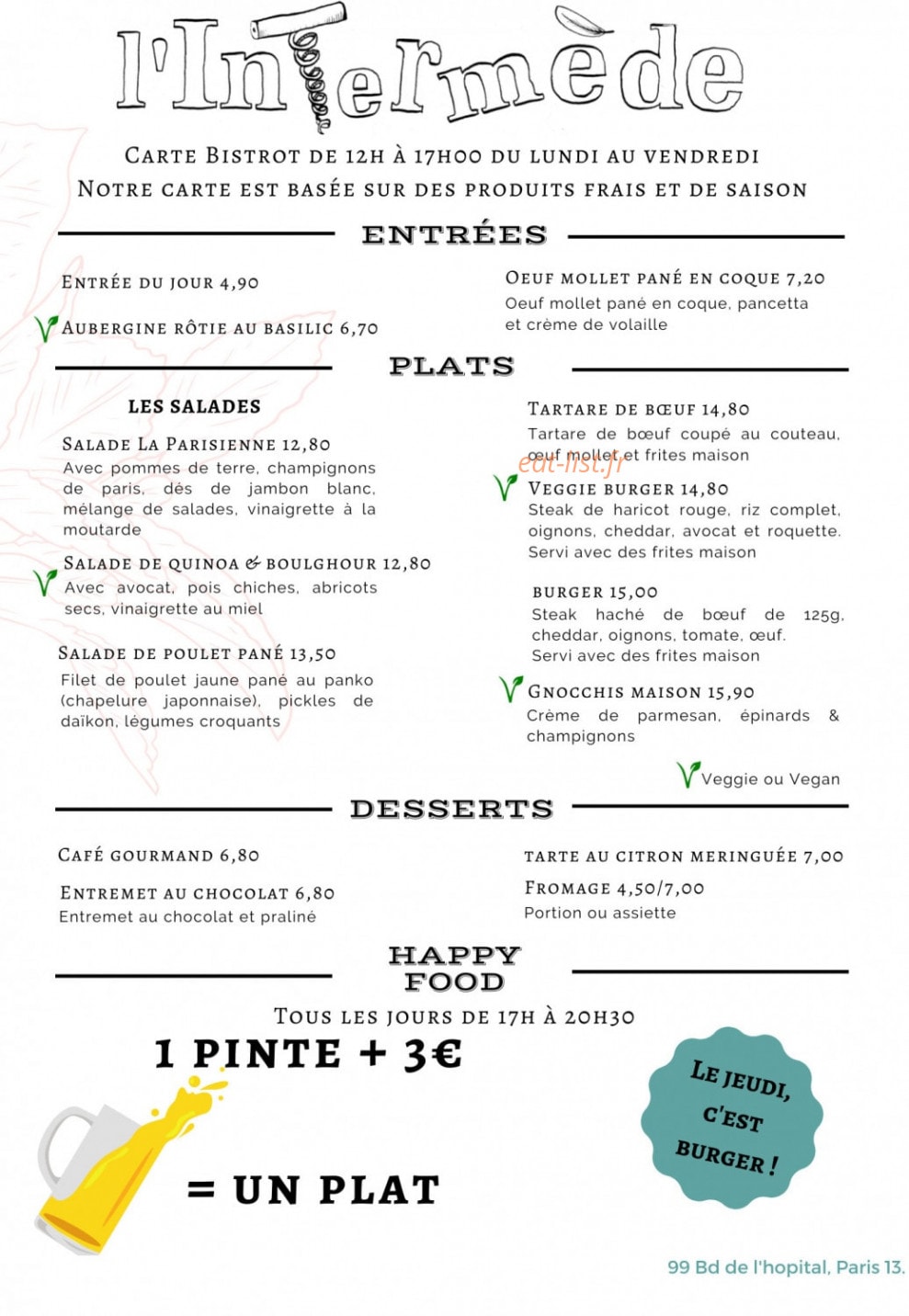 L'intermède — carte page 1