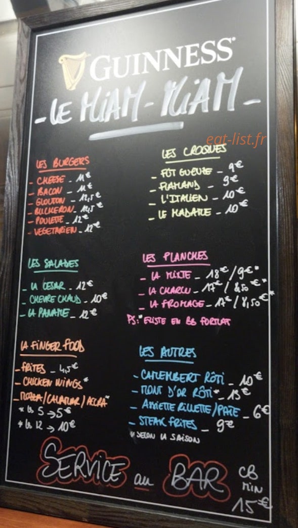La Fût Gueuze — carte page 1