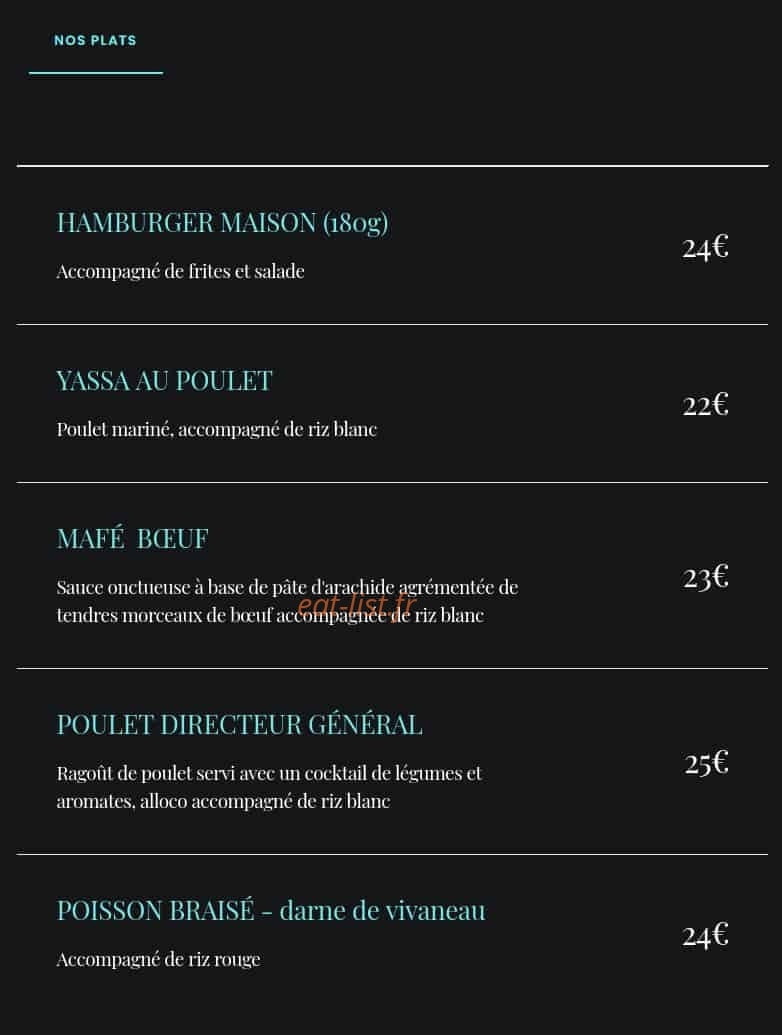 La Suite 34 — carte page 2