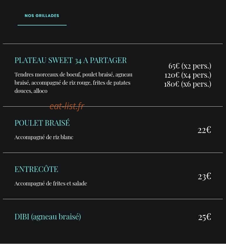La Suite 34 — carte page 3