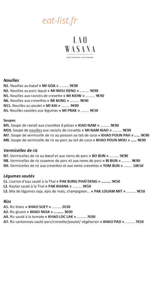 Lao Wasana — carte page 2