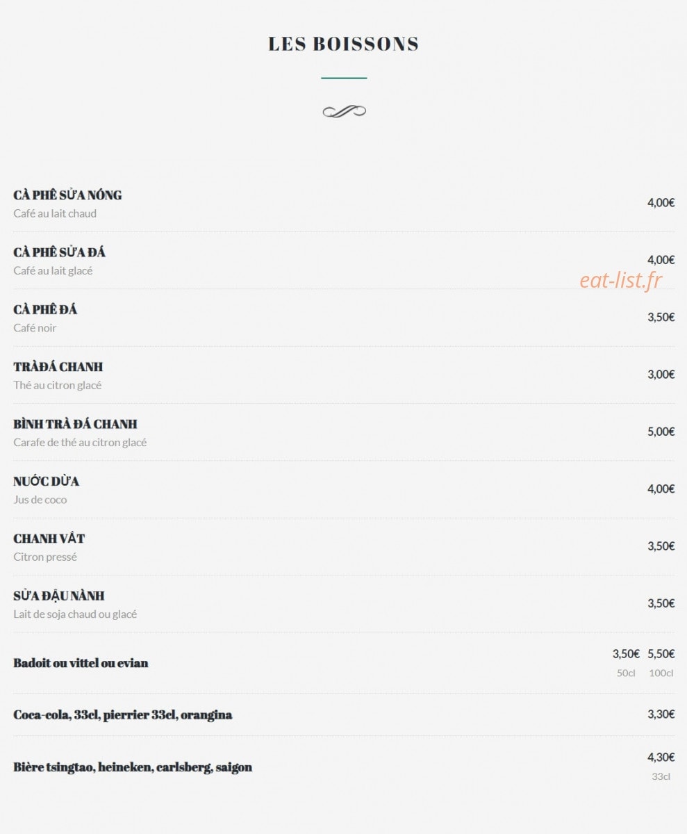 Le Bambou  — carte page 5