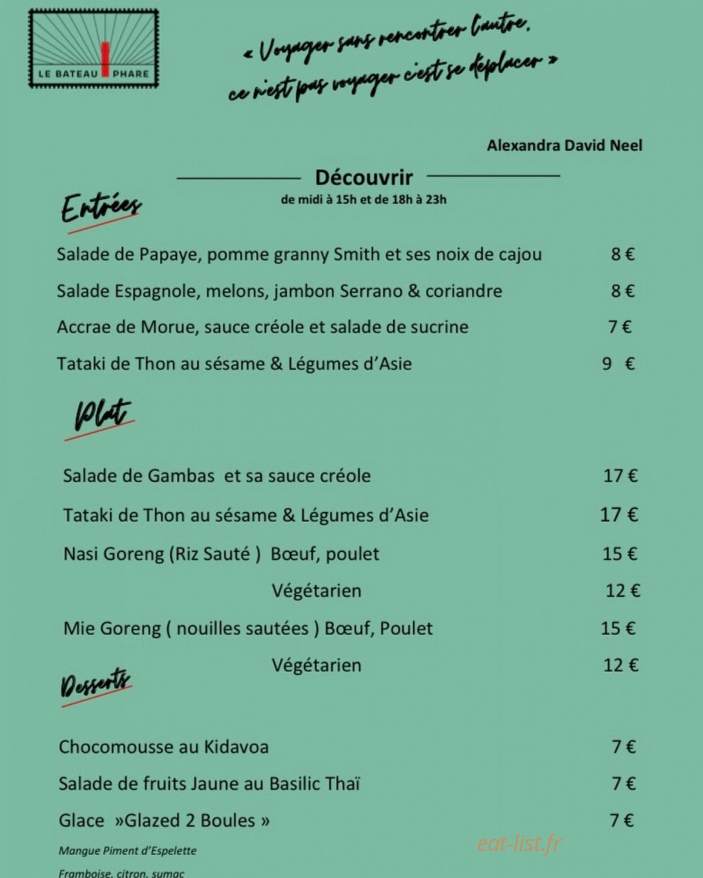 Le Bateau Phare — carte page 2