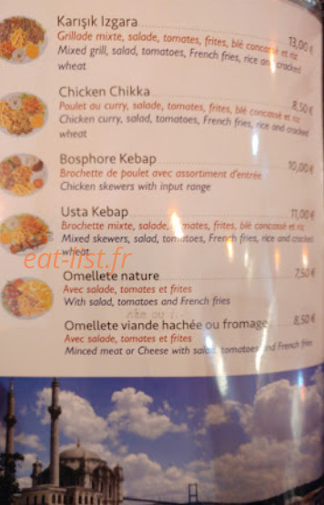 Le Bosphore — carte page 3