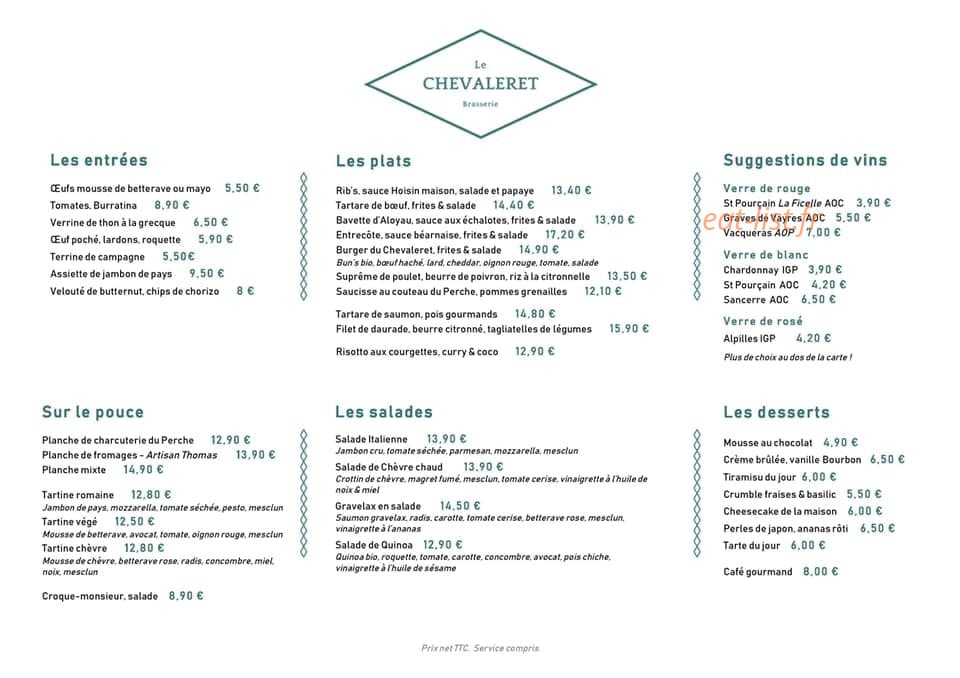 Le Chevaleret — carte page 1