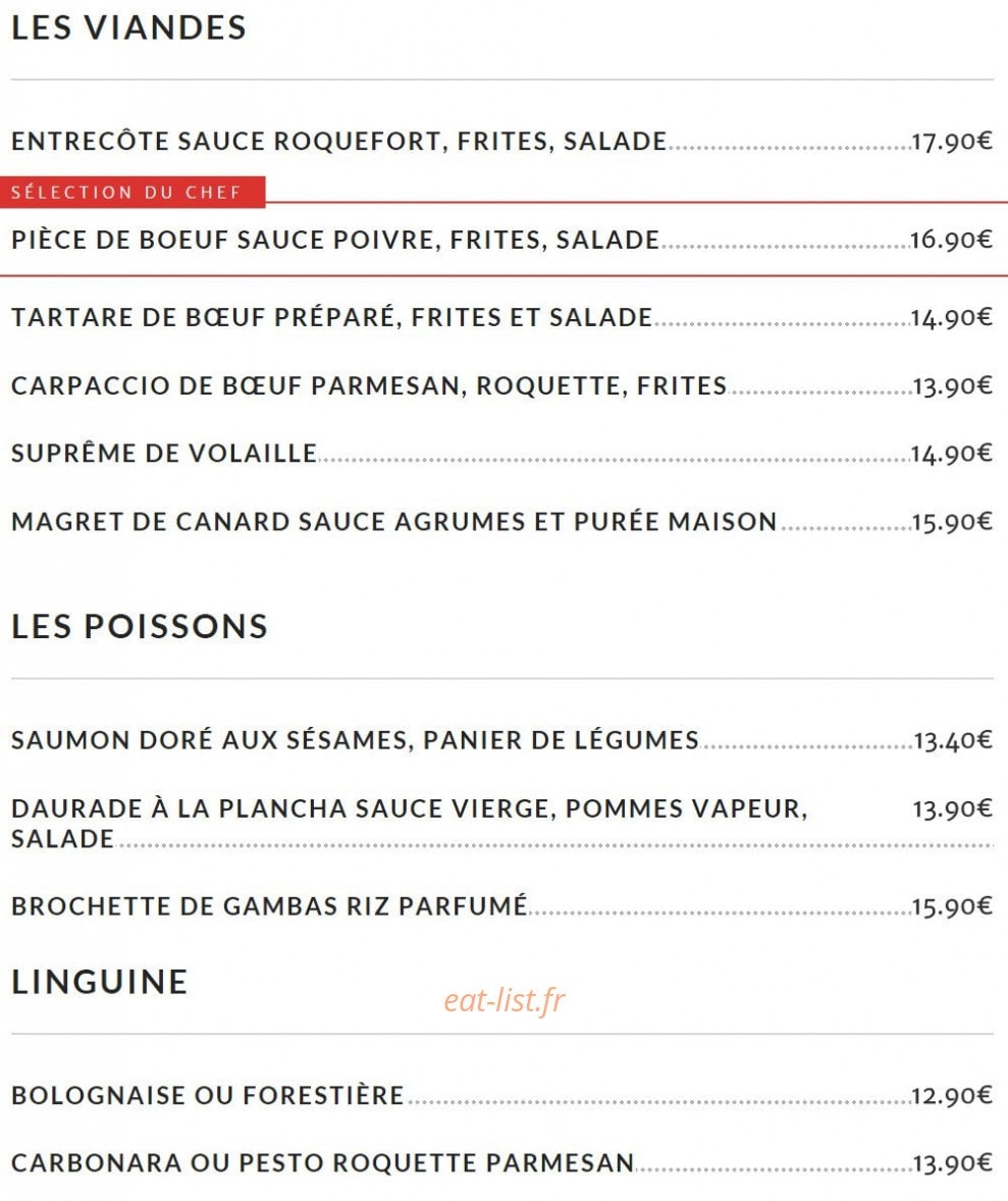 Le Comptoir — carte page 4