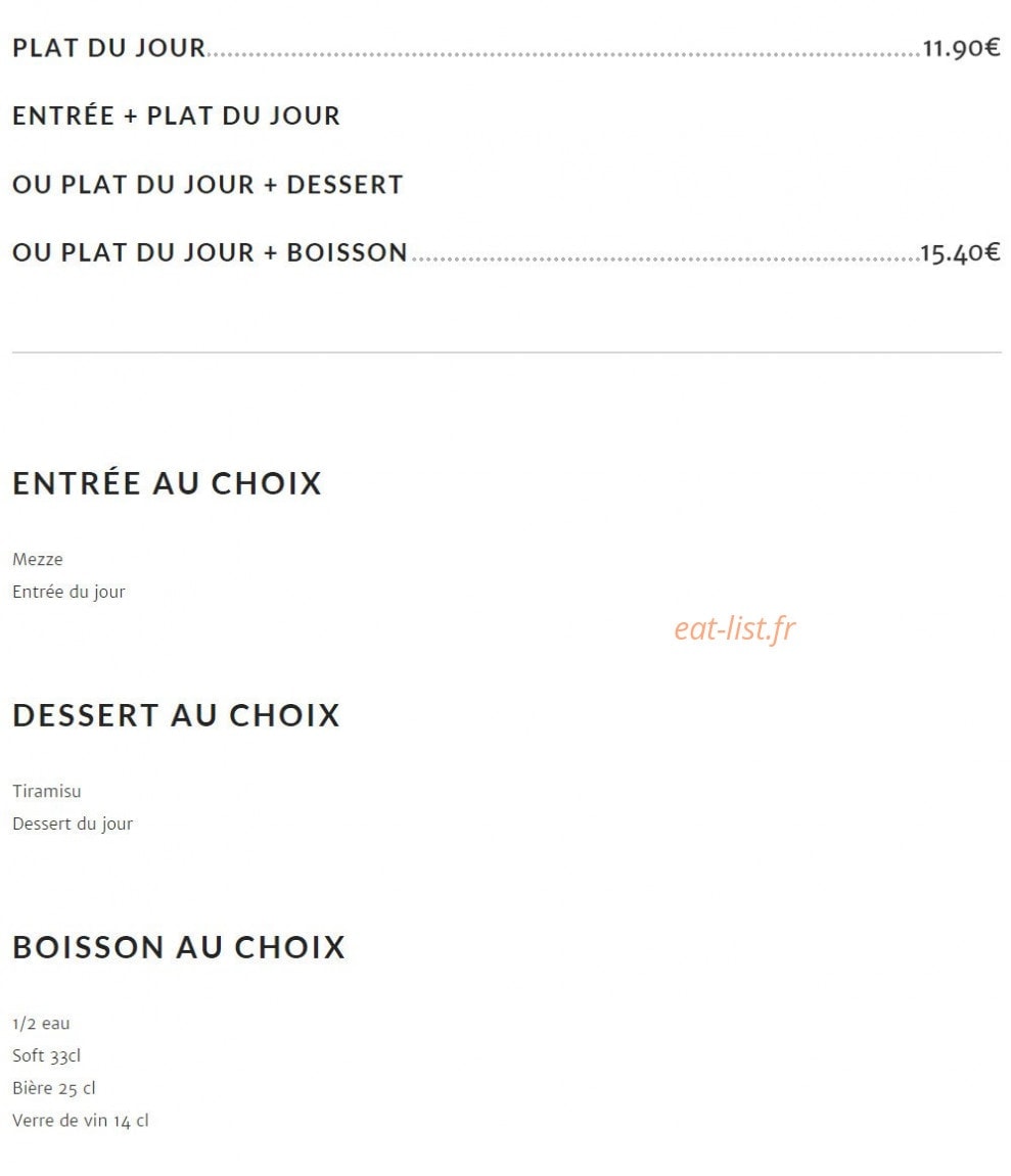 Le Comptoir — carte page 9