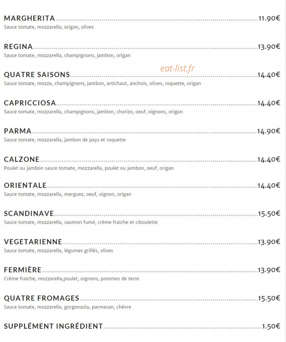 Le Comptoir — carte page 6