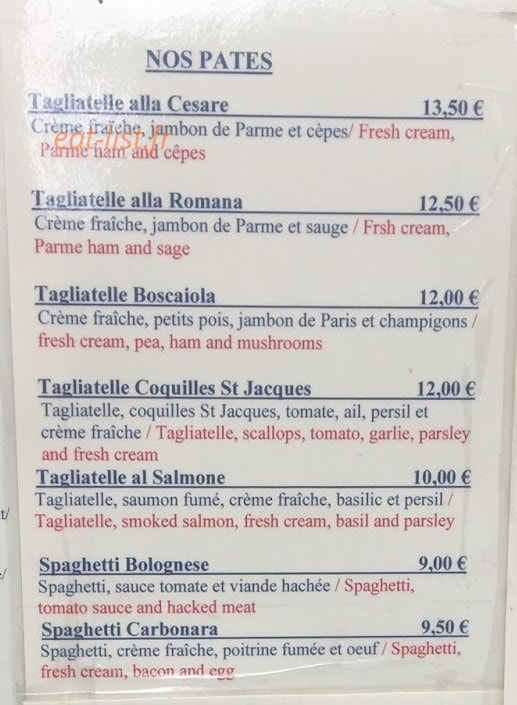 Le Convivial — carte page 3