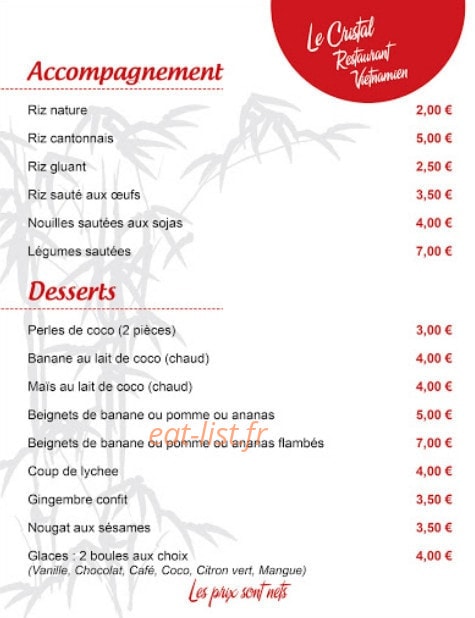 Le Cristal — carte page 6