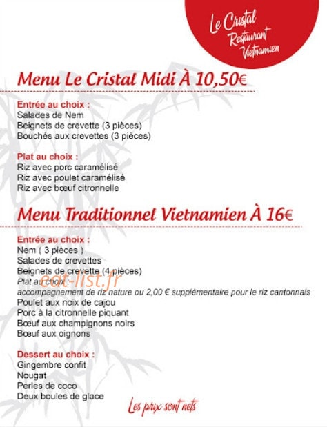 Le Cristal — carte page 8