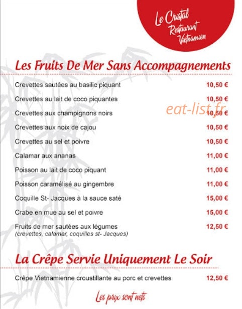 Le Cristal — carte page 4