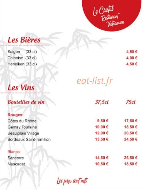 Le Cristal — carte page 9