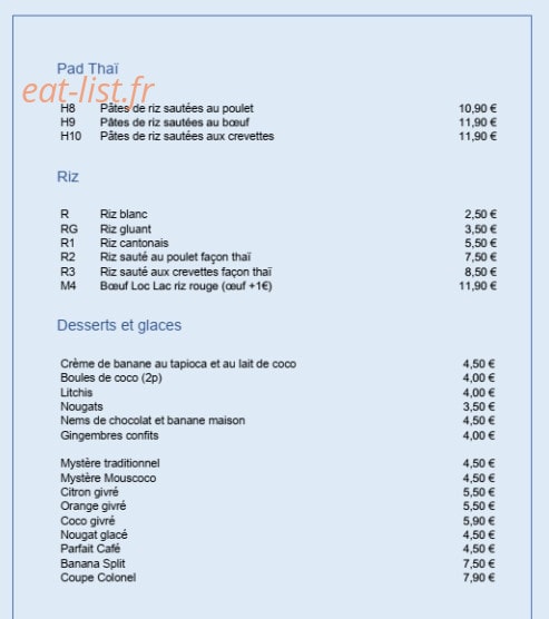 Le Cygne — carte page 4