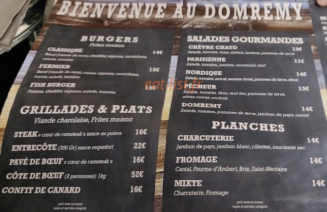 Le Domremy — carte page 1