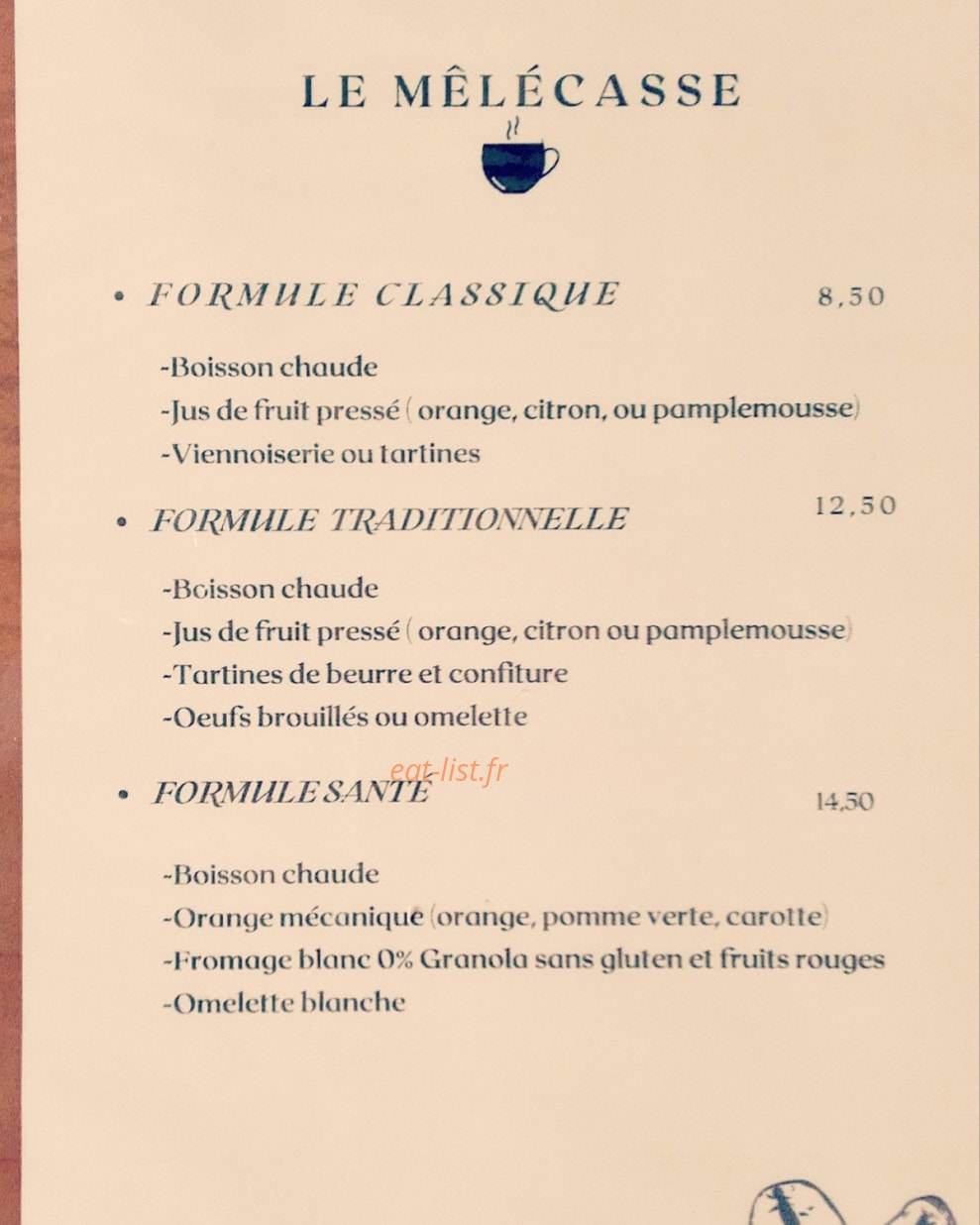 Le Mêlécasse — carte page 2