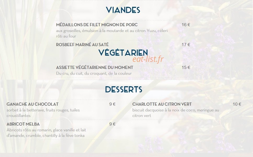 Le Playtime — carte page 2