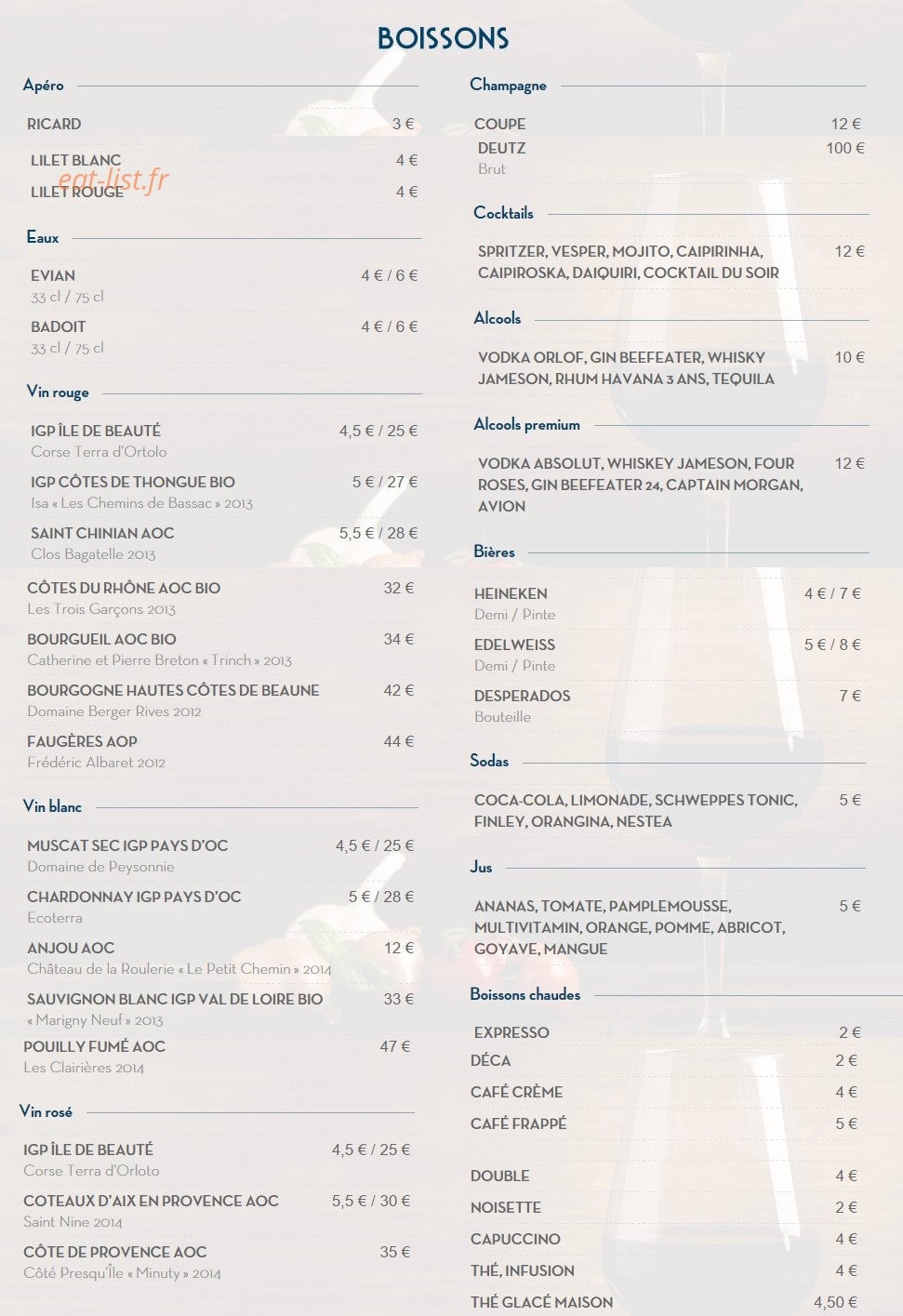Le Playtime — carte page 3