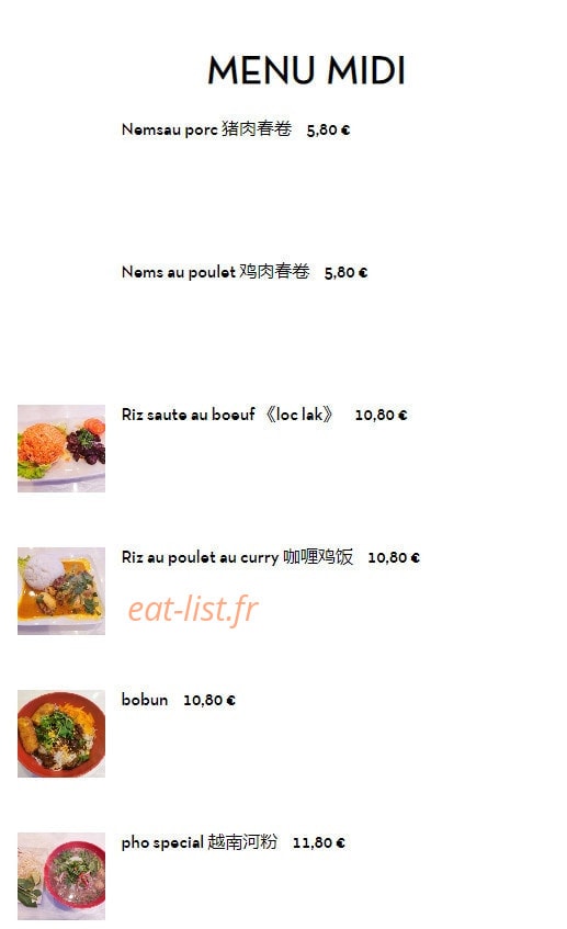 Le Royal Fondue — carte page 4