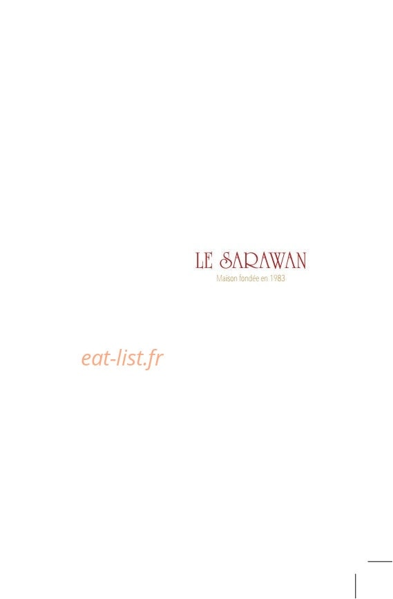 Le Sarawan — carte page 1